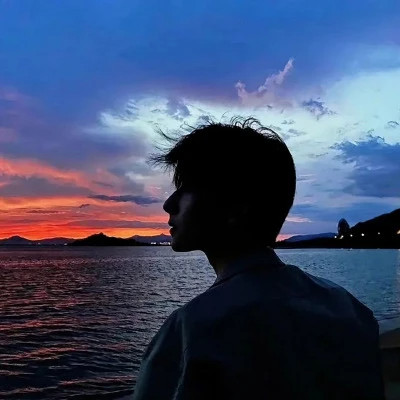 超级好看的氛围真人背影男头