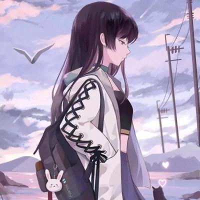 卡通人物cp头像一对