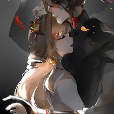 二次元男女cp头像