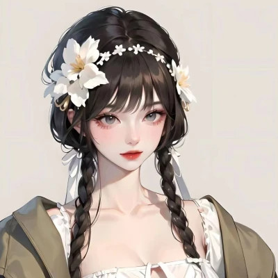 漂亮的手绘女头像