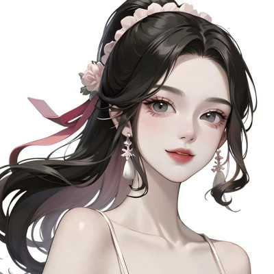 漂亮的手绘女头像