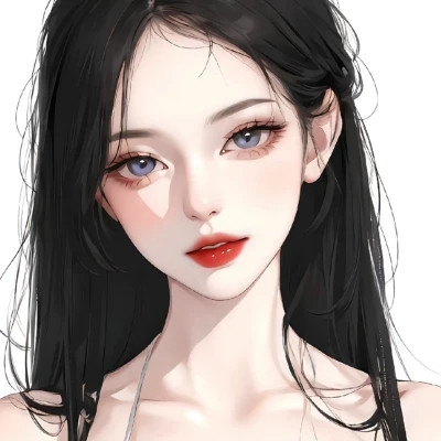 微信手绘女气质头像