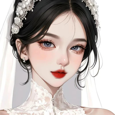 微信手绘女气质头像