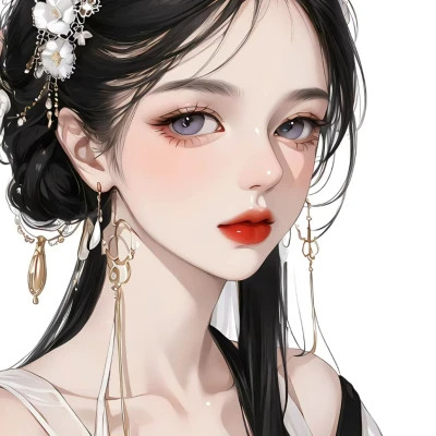 微信手绘女气质头像