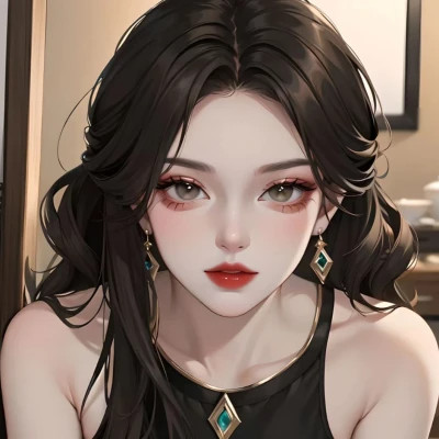 女生手绘微信头像