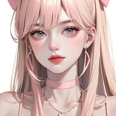 女生手绘微信头像