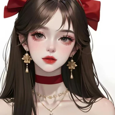 女生手绘微信头像