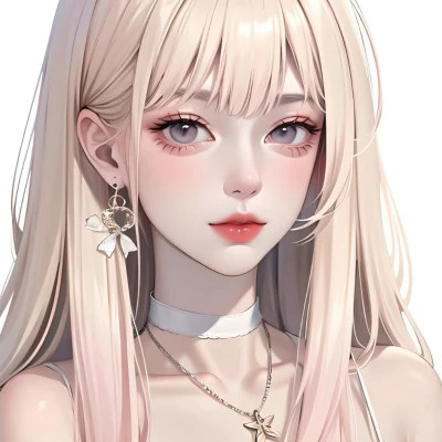 女生手绘微信头像