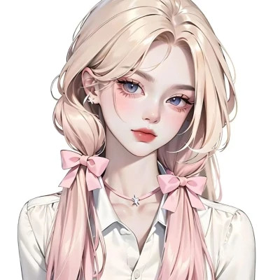 女生手绘微信头像