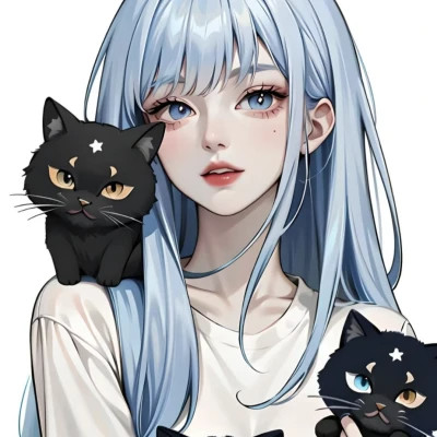 女生手绘微信头像