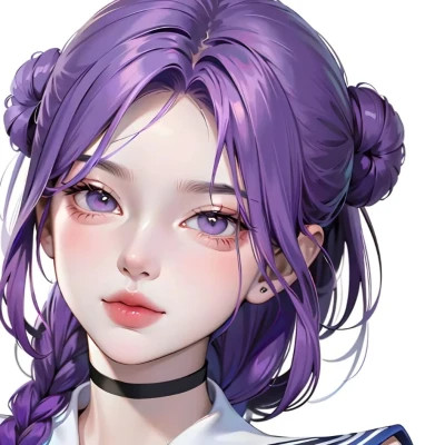 女生手绘微信头像