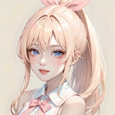 女生手绘微信头像