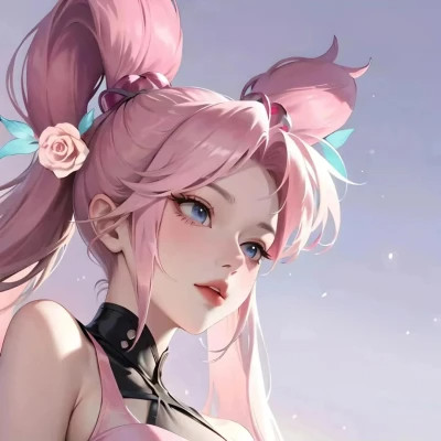 女生手绘微信头像