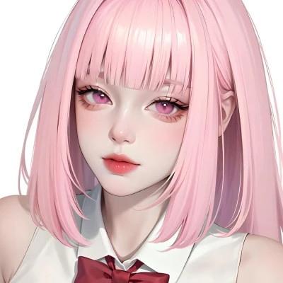 女生手绘微信头像