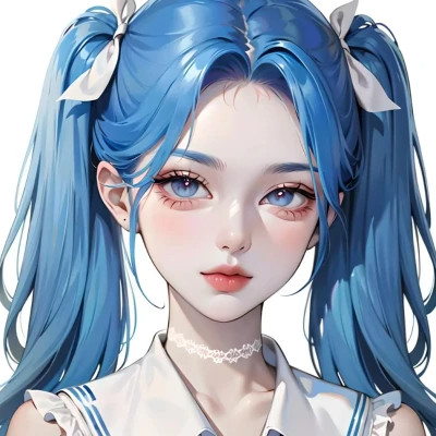 女生手绘微信头像