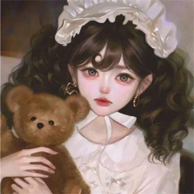 手绘头像女生唯美精致