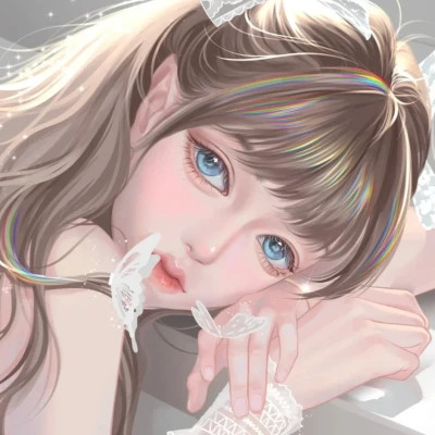 手绘头像女生唯美精致