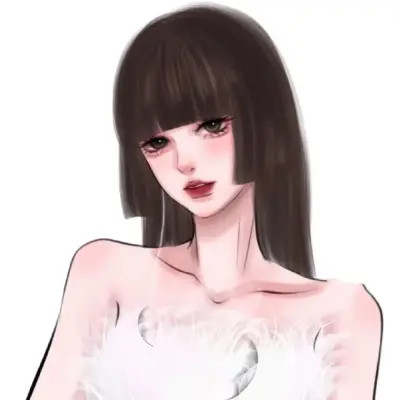 手绘头像女生唯美精致