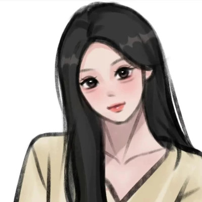 手绘头像女生唯美精致
