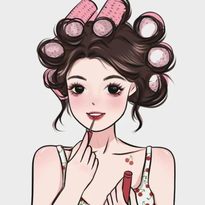 手绘头像女生唯美精致