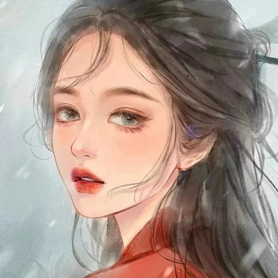 手绘头像女生唯美精致