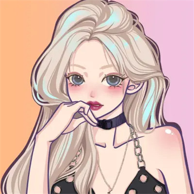手绘头像女生唯美精致