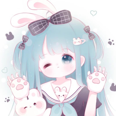 可爱卡通少女头像