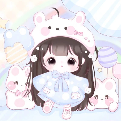 可爱幼稚治愈的女头动漫