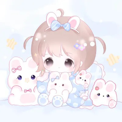可爱幼稚治愈的女头动漫