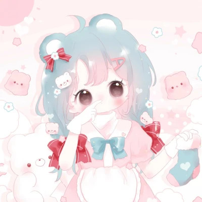 可爱幼稚治愈的女头动漫