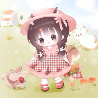 可爱幼稚治愈的女头动漫