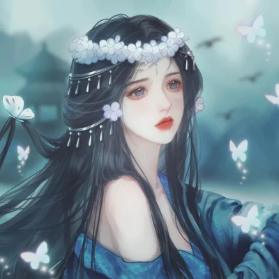 仙气十足的五人闺蜜头像