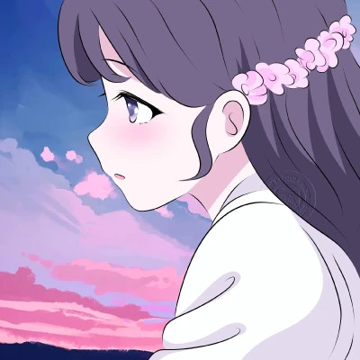 一见钟情的温柔浪漫动漫情侣头像