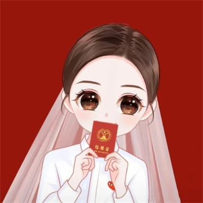 微信手绘情侣头像两张配对