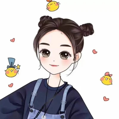 微信手绘情侣头像两张配对
