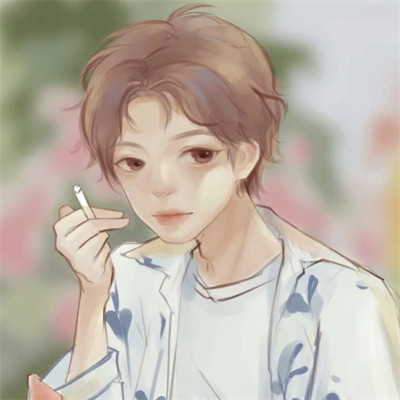 超好看的手绘情侣头像图片