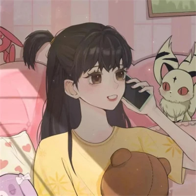 超好看的手绘情侣头像图片
