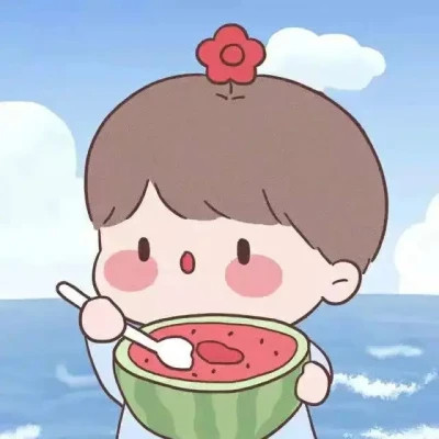 超好看的手绘情侣头像图片