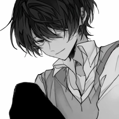 动漫男头像慵懒偏冷淡风