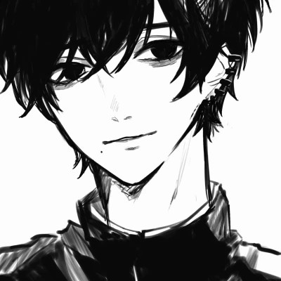 动漫男头像慵懒偏冷淡风
