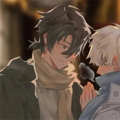 男男情侣头像双人动漫一左一右