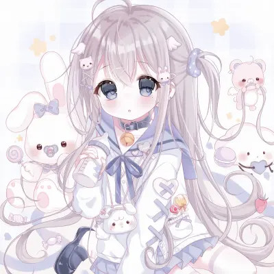 漫画版闺蜜头像梦幻的图片