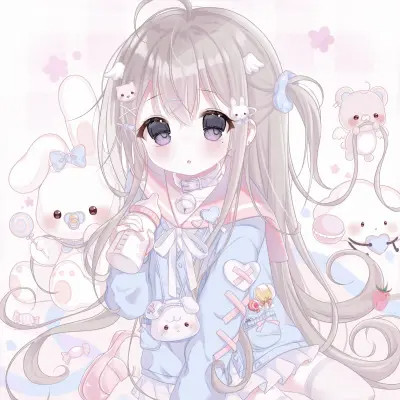 漫画版闺蜜头像梦幻的图片