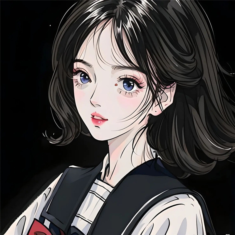 超级好看的手绘女头像