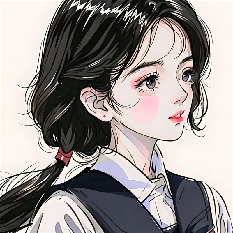超级好看的手绘女头像