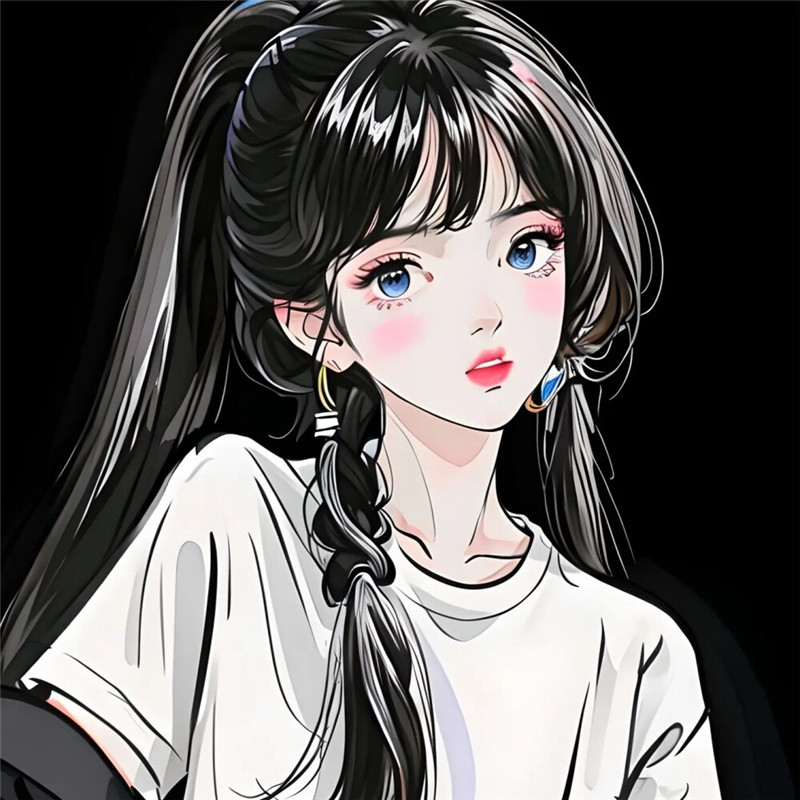 超级好看的手绘女头像