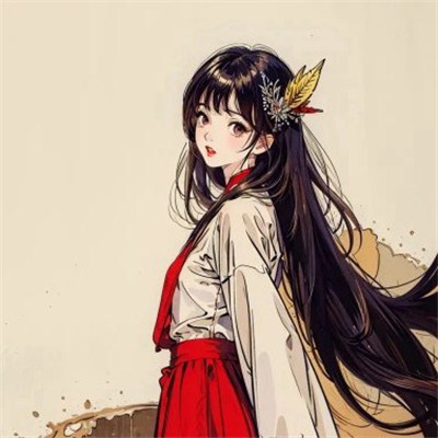 超漂亮的女生手绘头像