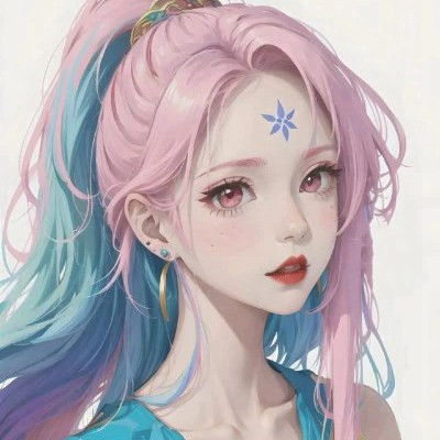 超漂亮的女生手绘头像
