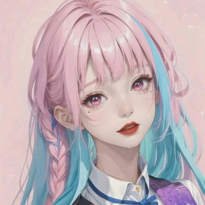 超漂亮的女生手绘头像