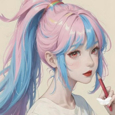 超漂亮的女生手绘头像